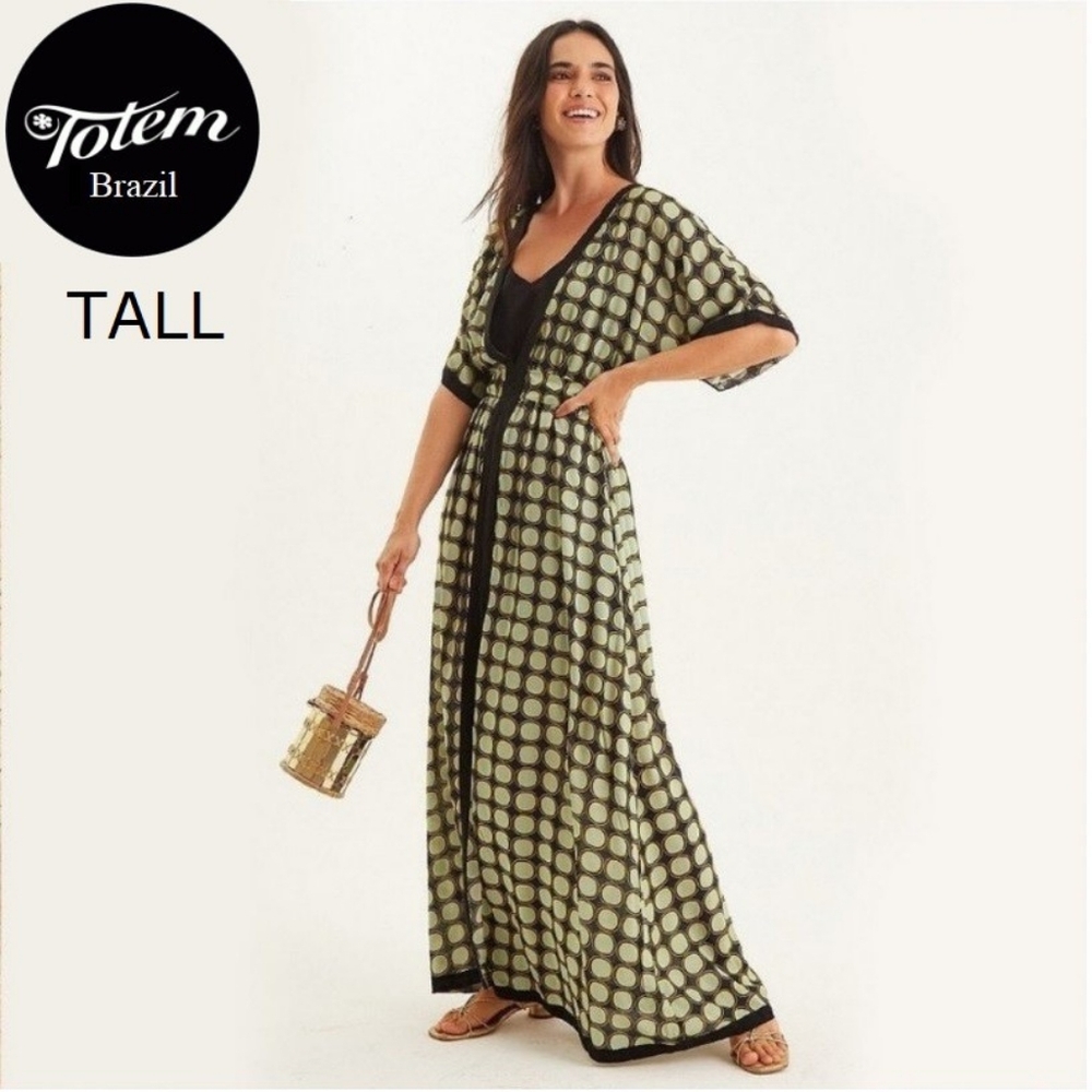 NWT Totem lined maxi tall girl dress from Brazil, size   14-16 (see description)
